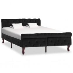 Sonata Рамка за легло, черна, кадифе, 120x200 см - Легла