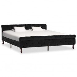 Sonata Рамка за легло, черна, кадифе, 180x200 см - Легла