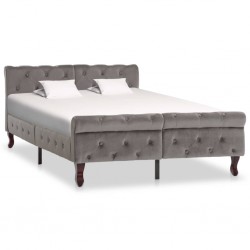 Sonata Рамка за легло, сива, кадифе, 120x200 см - Спалня