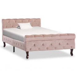 Sonata Рамка за легло, розова, кадифе, 100x200 см - Легла