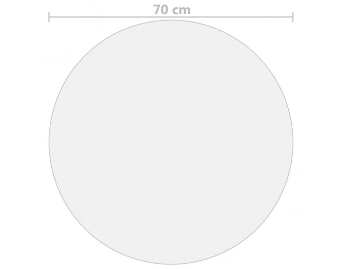 Sonata Протектор за маса, прозрачен, Ø 70 см, 2 мм, PVC