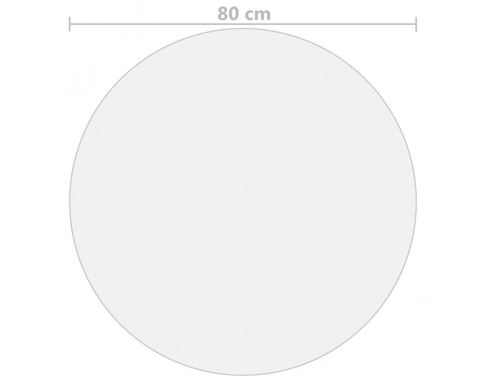 Sonata Протектор за маса, прозрачен, Ø 80 см, 2 мм, PVC