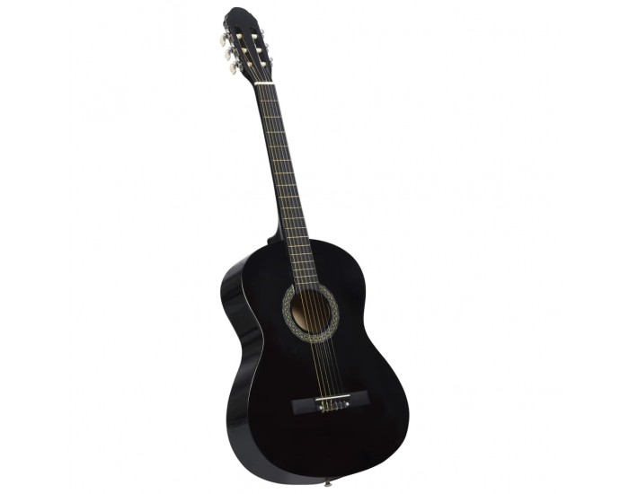 Sonata Класическа китара за начинаещи, черна, 4/4, 39", липово дърво