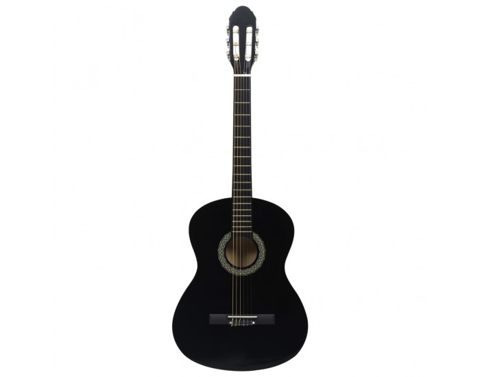 Sonata Класическа китара за начинаещи, черна, 4/4, 39", липово дърво