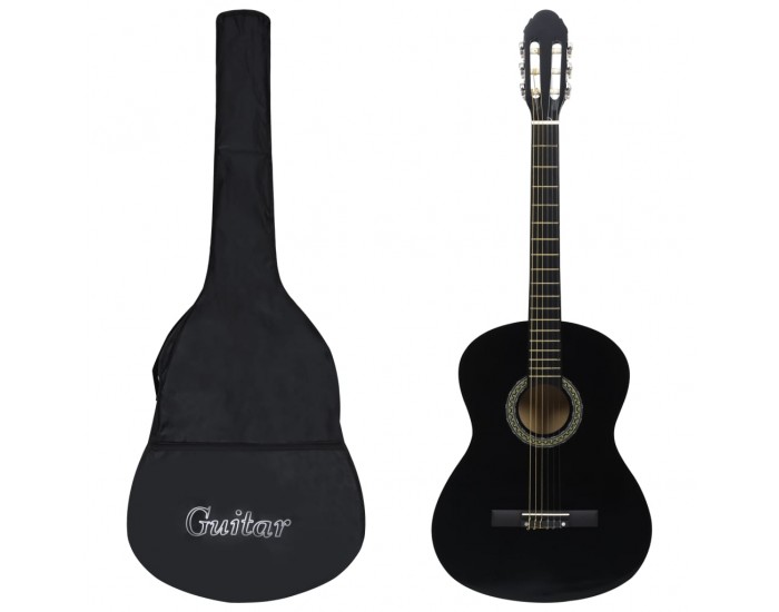 Sonata Комплект класическа китара за начинаещи 12 части черен 4/4 39"