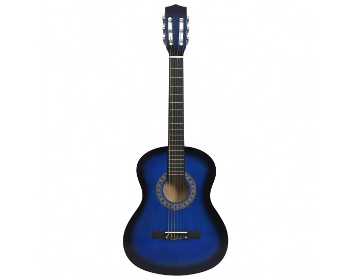 Sonata Класическа китара за начинаещи и деца, синя, 3/4, 36"