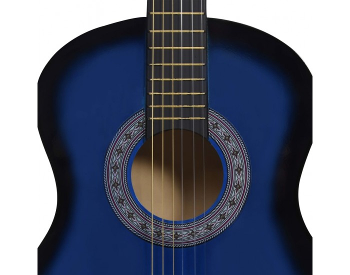 Sonata Класическа китара за начинаещи и деца, синя, 3/4, 36"