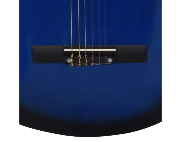 Sonata Класическа китара за начинаещи и деца, синя, 3/4, 36"