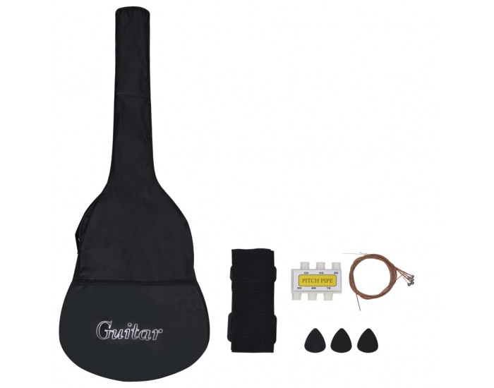 Sonata Комплект класическа китара за начинаещи 8 части син 1/2 34"