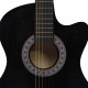 Sonata Уестърн акустична cutaway китара с 6 струни, черна, 38"