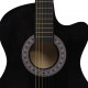 Sonata Комплект уестърн акустична китара 12 части 6 струни черна 38"