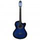 Sonata Уестърн акустична cutaway китара с еквалайзер, 6 струни, синя