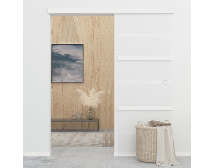 Sonata Плъзгаща врата, ESG стъкло и алуминий, 76x205 см, сребриста Sonata Плъзгаща врата, ESG стъкло и алуминий, 76x205 см, сребриста