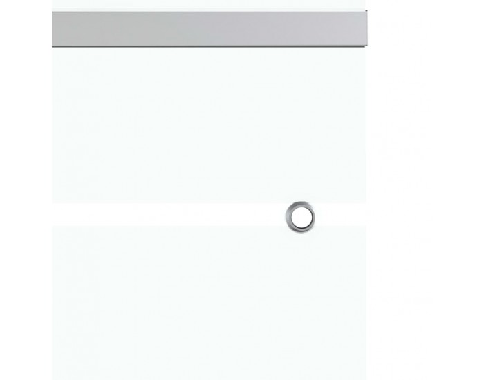 Sonata Плъзгаща врата, ESG стъкло и алуминий, 90x205 см, сребриста