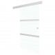 Sonata Плъзгаща врата, ESG стъкло и алуминий, 102,5x205 см, сребриста