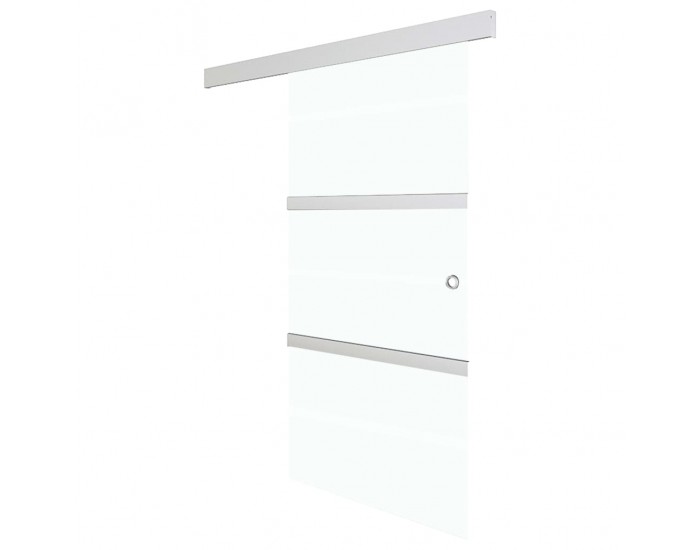 Sonata Плъзгаща врата с меки стопери ESG стъкло и алуминий 90x205 см