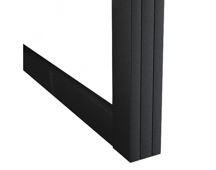 Sonata Плъзгаща врата, алуминий и ESG стъкло, 102,5x205 см, черна