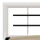 Sonata Рамка за легло, бяло и черно, метал, 90x200 см