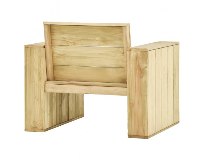 Sonata Градински столове, 2 бр, 89x76x76  см, импрегниран бор
