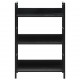 Sonata Етажерка за книги с 3 рафта, черна, 60x27,6x90,5 см, ПДЧ