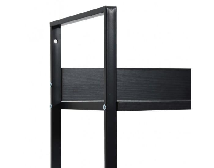 Sonata Етажерка за книги с 3 рафта, черна, 60x27,6x90,5 см, ПДЧ