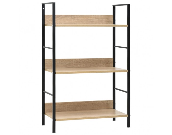 Sonata Етажерка за книги с 3 рафта, дъб, 60x27,6x90,5 см, ПДЧ
