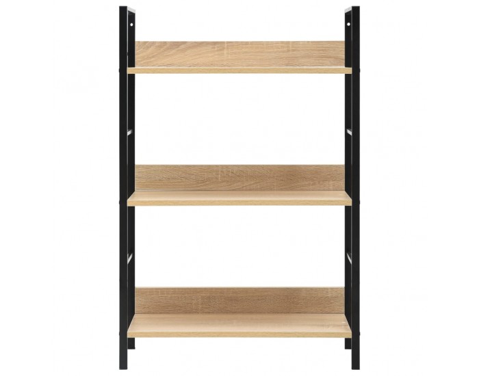 Sonata Етажерка за книги с 3 рафта, дъб, 60x27,6x90,5 см, ПДЧ