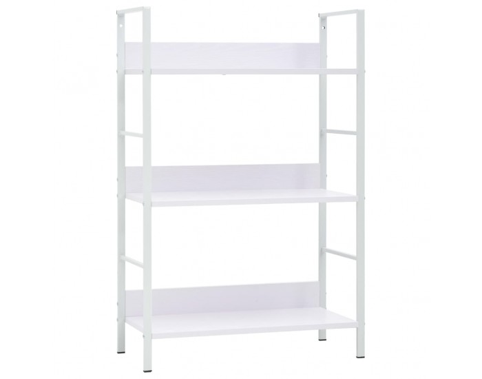 Sonata Етажерка за книги с 3 рафта, бяла, 60x27,6x90,5 см, ПДЧ
