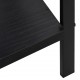 Sonata Етажерка за книги с 4 рафта, черна, 60x27,6x124,5 см, ПДЧ
