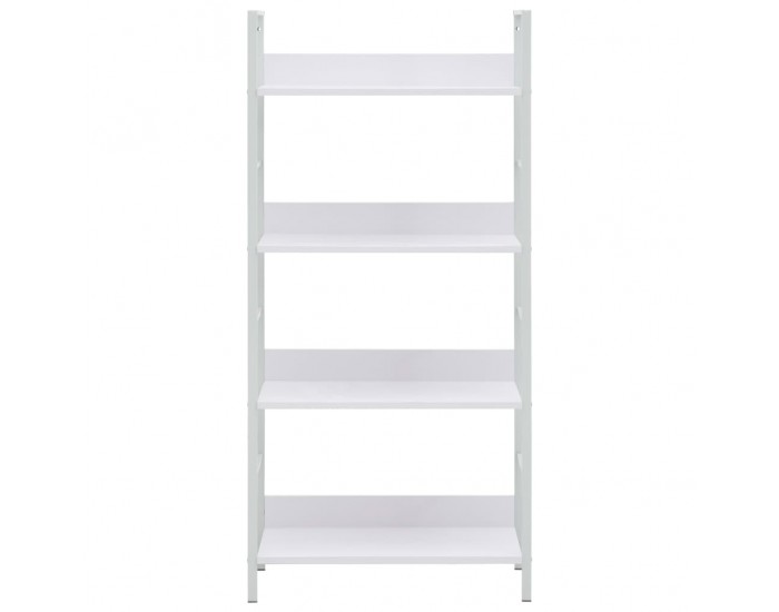 Sonata Етажерка за книги с 4 рафта, бяла, 60x27,6x124,5 см, ПДЧ