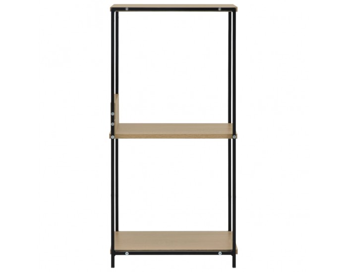 Sonata Малка етажерка за книги, черно и дъб, 33,5x39,6x79,7 см, ПДЧ