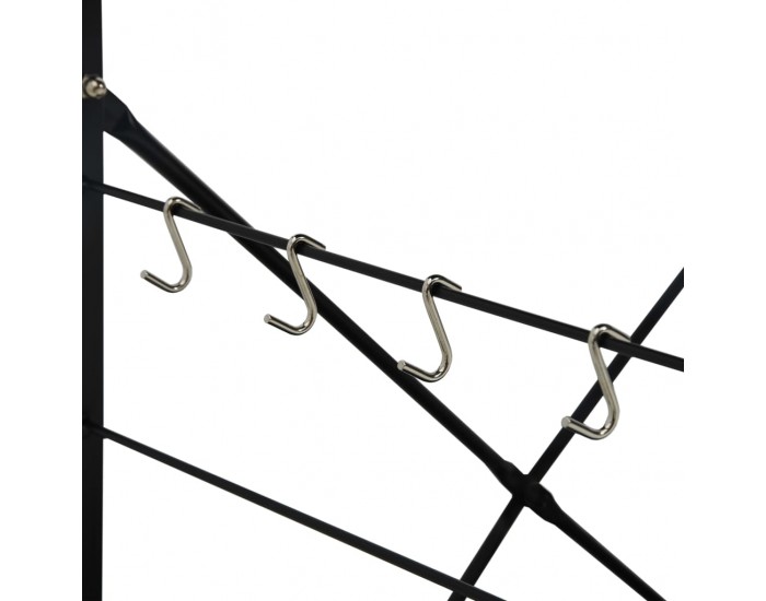 Sonata Шкаф за микровълнова, черен, 60x39,6x79,5 см, ПДЧ