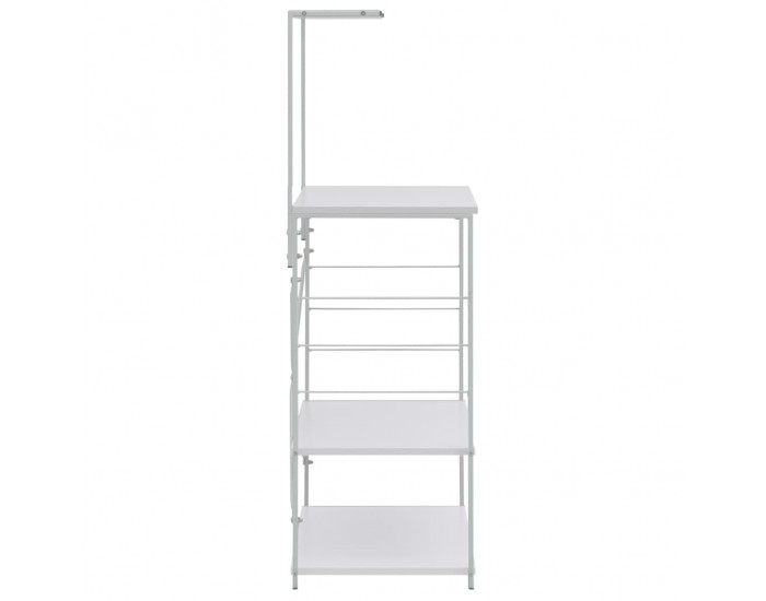 Sonata Шкаф за микровълнова, бял, 60x39,6x123 см, ПДЧ