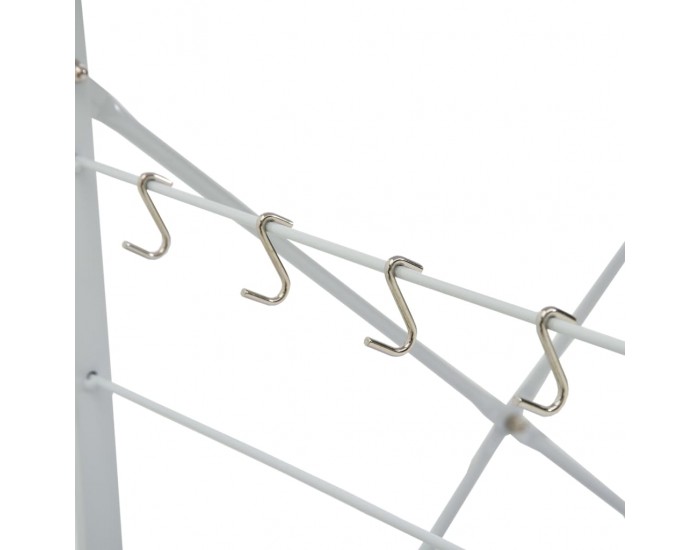 Sonata Шкаф за микровълнова, бял, 60x39,6x123 см, ПДЧ