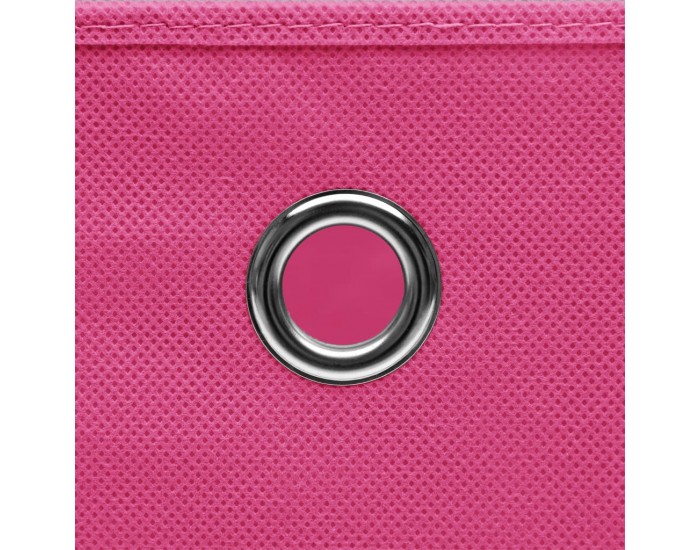 Sonata Кутии за съхранение с капаци 10 бр розови 32x32x32 см текстил