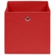 Sonata Кутии за съхранение, 10 бр, червени, 32x32x32 см, текстил