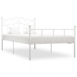 Sonata Рамка за легло, бяла, метал, 90x200 см - Легла