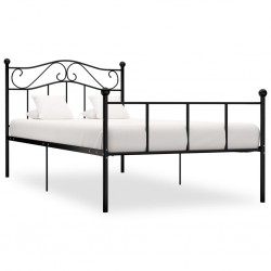 Sonata Рамка за легло, черна, метал, 90x200 см - Спалня