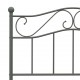 Sonata Рамка за легло, сива, метал, 100x200 cм
