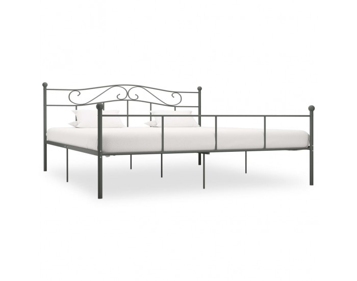 Sonata Рамка за легло, сива, метал, 180x200 см