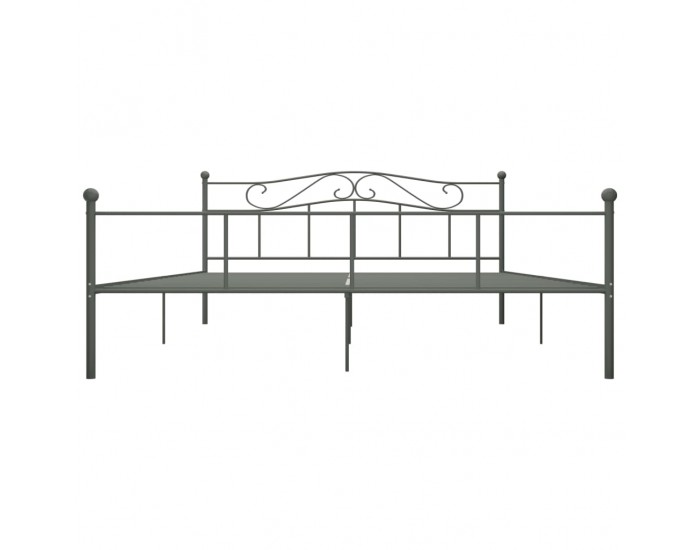 Sonata Рамка за легло, сива, метал, 180x200 см