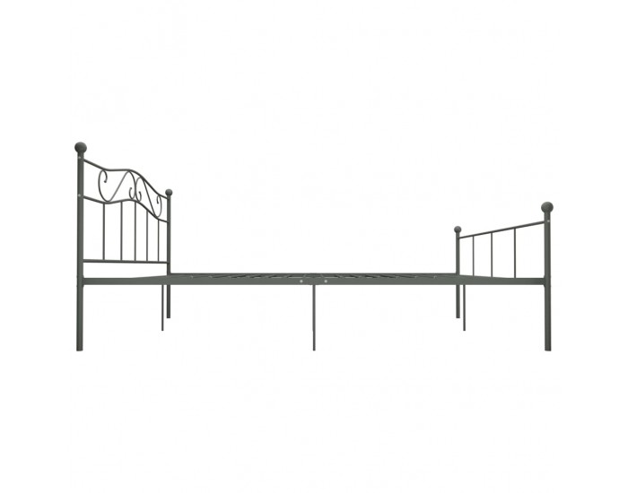 Sonata Рамка за легло, сива, метал, 180x200 см