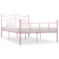 Sonata Рамка за легло, розова, метал, 120x200 см - Спалня