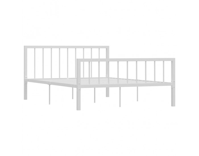 Sonata Рамка за легло, бяла, метал, 140x200 cм