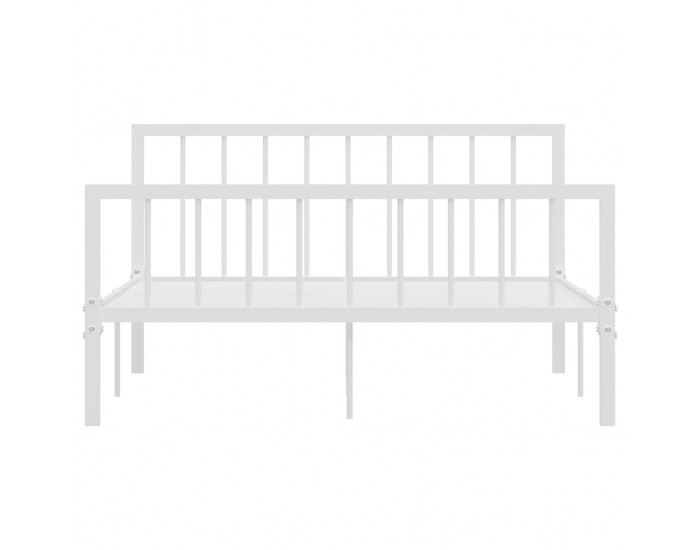 Sonata Рамка за легло, бяла, метал, 140x200 cм