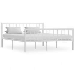 Sonata Рамка за легло, бяла, метал, 160x200 см - Спалня