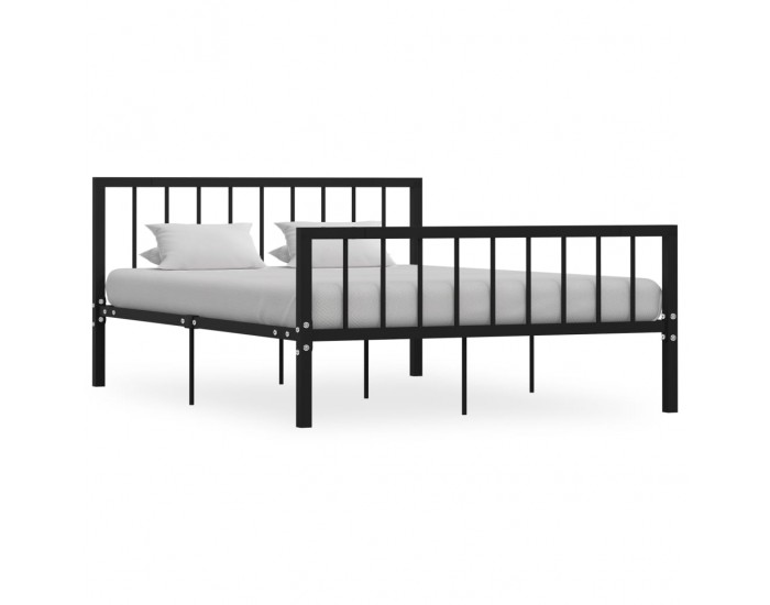 Sonata Рамка за легло, черна, метал, 140x200 cм