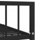 Sonata Рамка за легло, черна, метал, 160x200 см