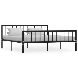 Sonata Рамка за легло, черна, метал, 180x200 cм - Спалня