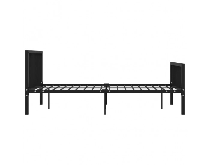 Sonata Рамка за легло, черна, метал, 180x200 cм